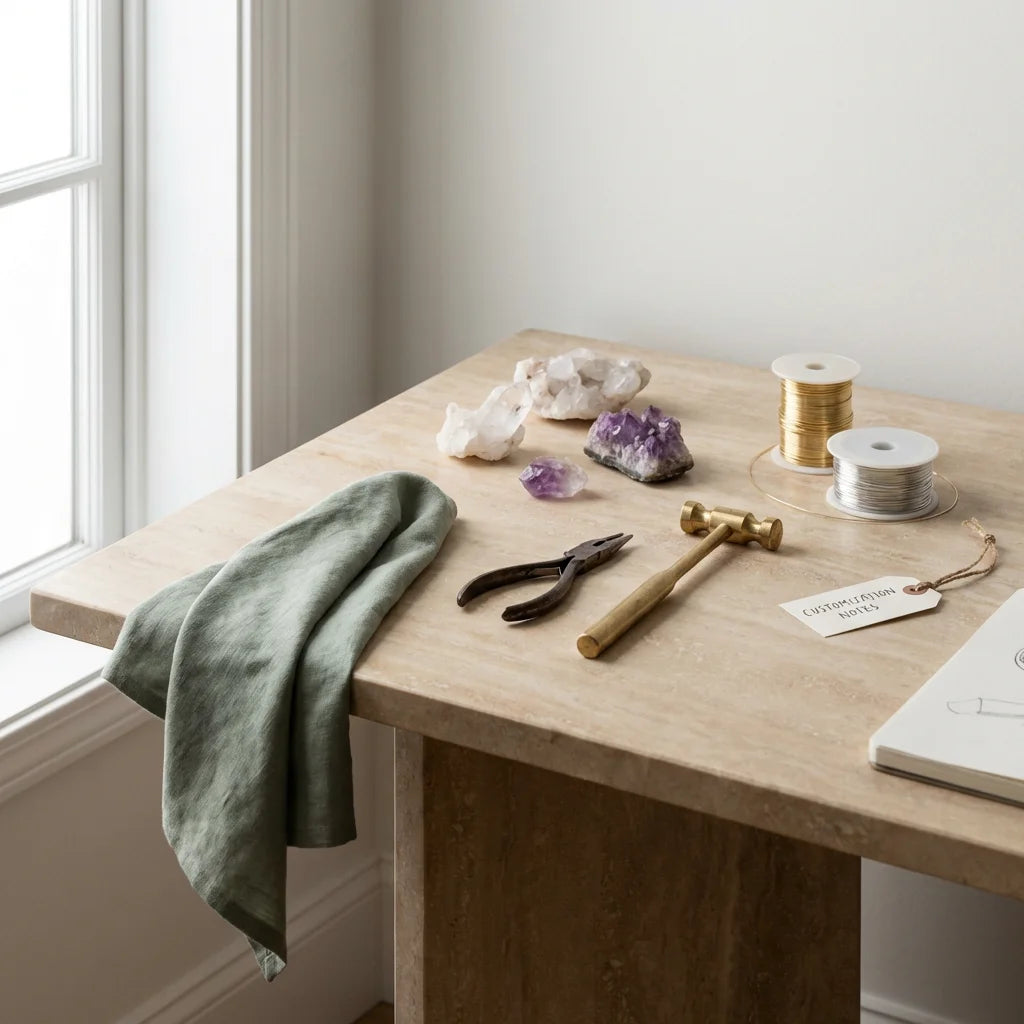 Artisan Custom Crystal Jewelry Service